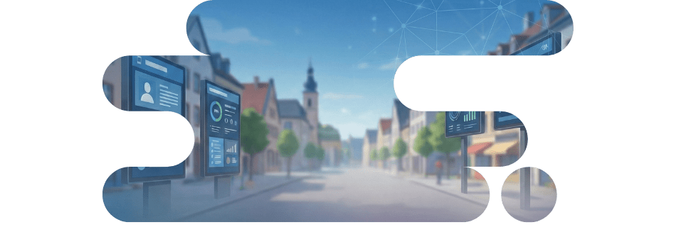 Panneau lumineux mairie - Solutions affichage dynamique Grand Est par SOLUDOC