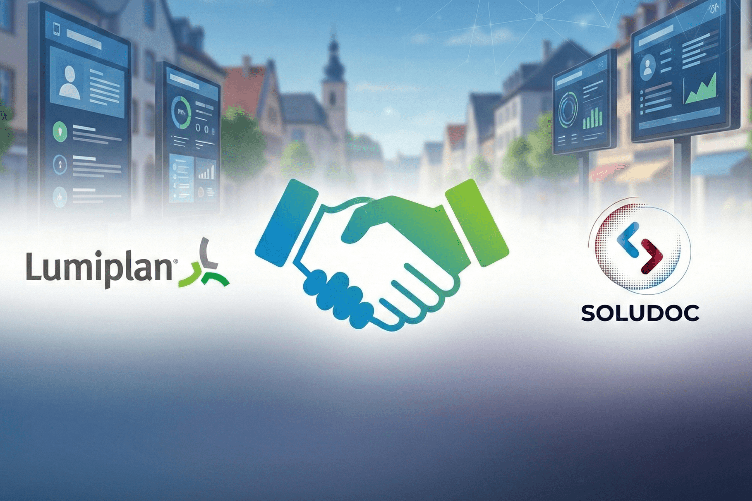 Panneau lumineux mairie - Solutions affichage dynamique Grand Est par SOLUDOC