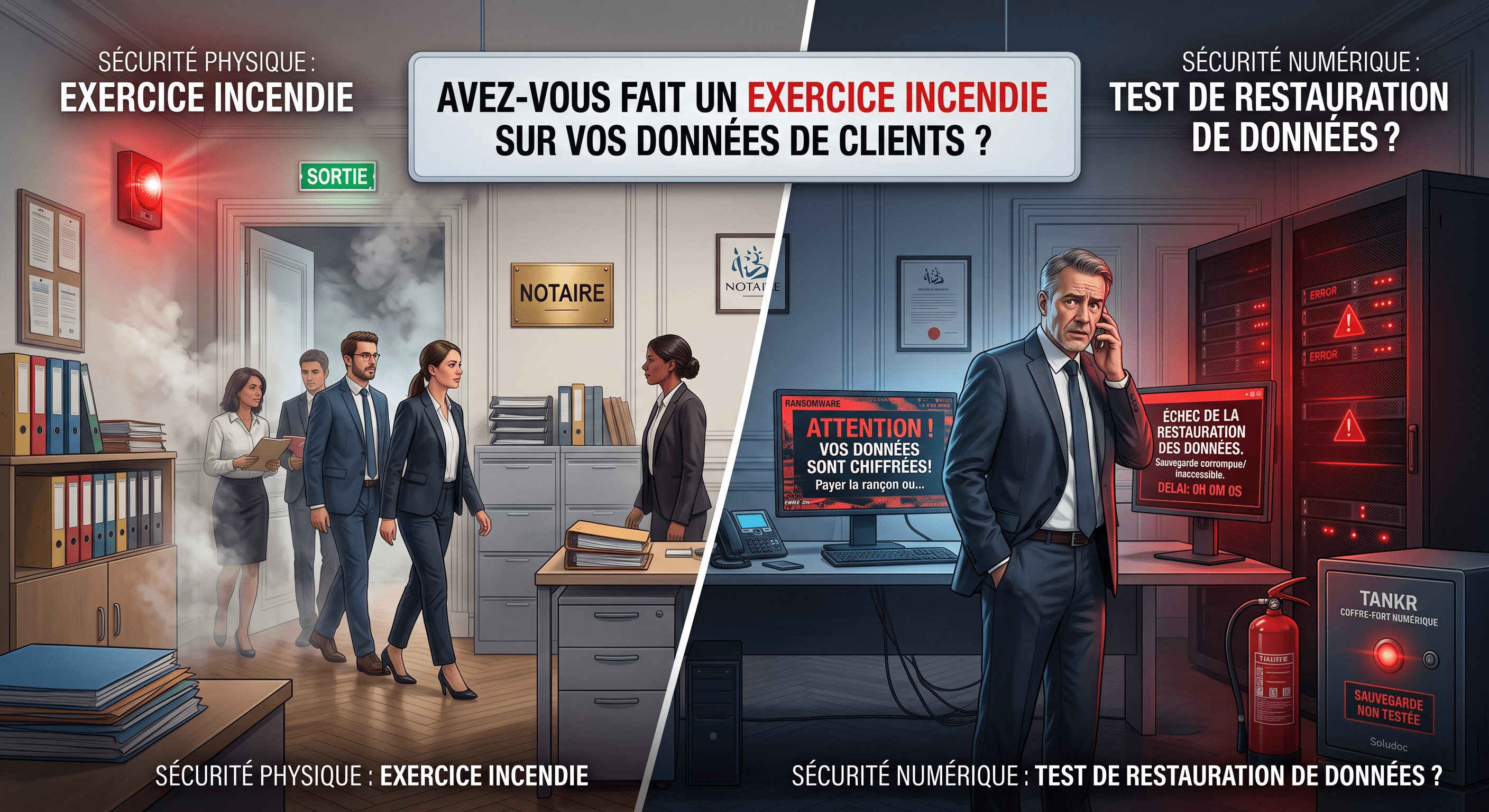exercice incendie sur les données de vos clients