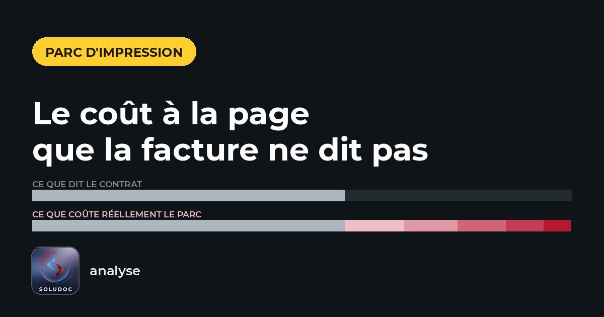 Maîtriser le coût à la page d'un parc d'impression en entreprise