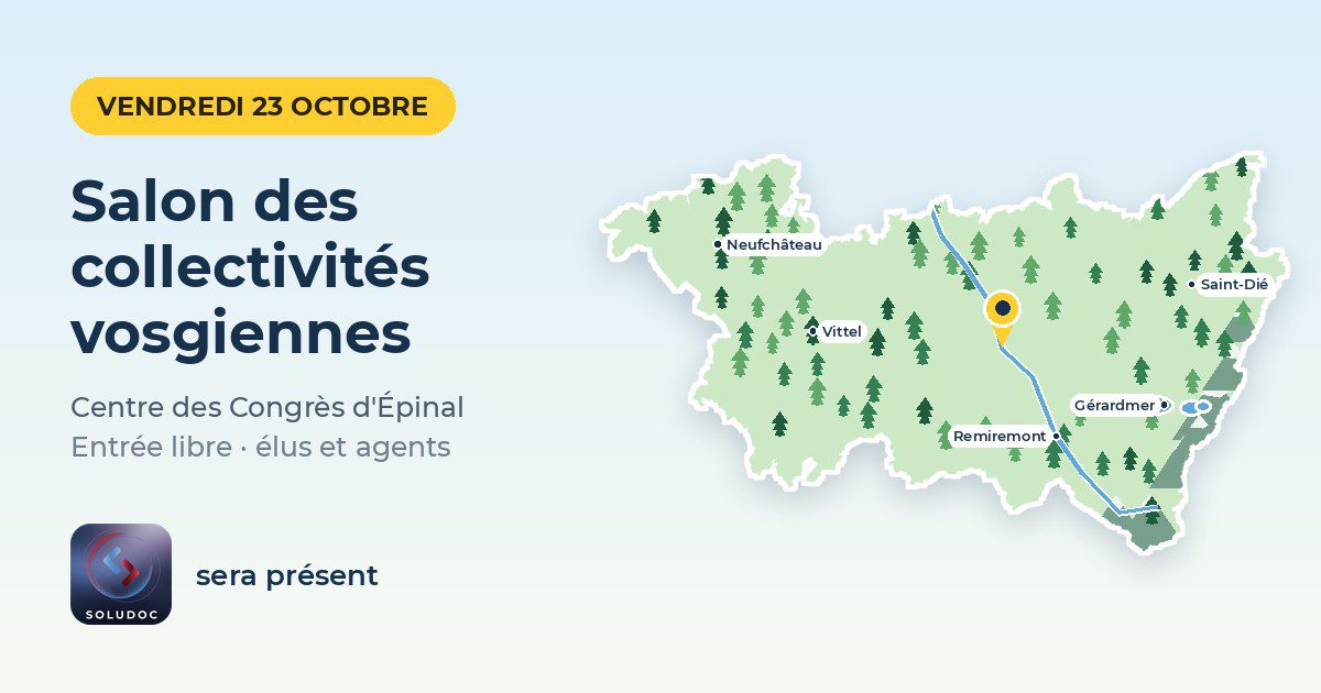 SOLUDOC au Salon des collectivités vosgiennes 2026, au Centre des Congrès d’Épinal